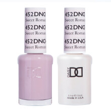 DND Gel Polish Set Pink Collection UV/LED Gel Polish and Air Dry Nail Lacquer Matching Chip-Free Polish Duo 452 Sweet Romance 0.5 Fl Oz