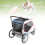 Large Dog Stroller 5 Sided Breathable Window 80kg 11