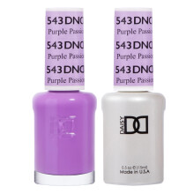 DND Gel-Nagellack-Set, Purple Collection, UV/LED-Gel-Nagellack und lufttrockener Nagellack, passendes, splitterfreies Nagellack-Duo 543 Purple Passio