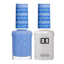 DND Gel Polish Set Blue Collection UV Gel Polish and Air Dry Nail Lacquer Matching Chip-Free Polish Duo 575 Blue Earth 0.5 Fl Oz