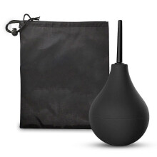 Enema Bulb Douche for Men & Women, Reusable Cleaning Silicone Slim Nozzle Douche, Safe Comfortable Rubber