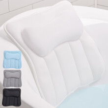 Almofada de banho de malha GORILLA GRIP para banheira 6 ventosas poderosas Encosto de cabea grande com tecnologia FlexComfort respirvel para pe