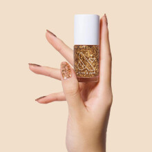 Olive & June Long Lasting Nail Polish Is It Too Much? Gold Flakes 0.46 fl oz