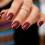 CoolNail Κόκκινα Ψεύτικα Νύχια Τips Σταθερού Χρώματος Τετράγωνα 1