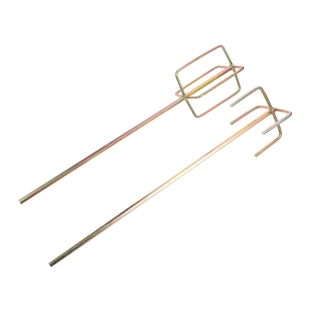2Pcs Electric Drill Stirring Rods Hexagonal Head Paint And Mud Mixer Attachment For Home And Construction Use 6493810695841
