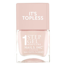 Nails Inc It's Topless Gel-Nagellack, 4-in-1-Basislack-Behandlung, Farbe und Decklack, langlebig, starke, splitterfreie Ngel, glnzende Manikre in
