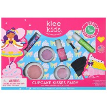 Luna Star Naturals Klee Kids Deluxe Play Makeup Kit. Doux et non toxique. Fabriqu aux tats-Unis. (Cupcake embrasse la fe)