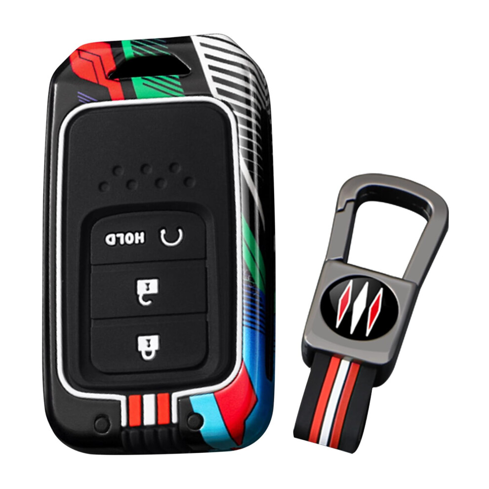 Key Fob Protector For Honda 3-Button Civic Accord Pilot Crv Hrv Crz Odyssey Antiscratch Key Cover Black 6493810695872