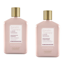 Alfaparf Milano Lisse Design Keratine Shampoo en Conditioner Set - Sulfaatvrij - Antikroezen - Onderhoudt en verbetert professionele keratinetherapie