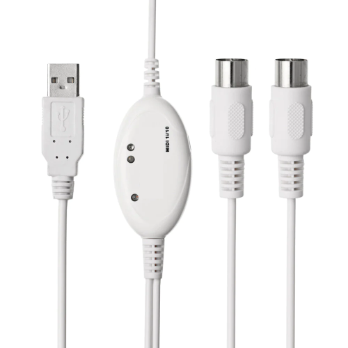 IN OUT Midi Cable Host Adapter Plug Controller Wire Cord For Keyboard Synthesizer Piano Instrument to Computer 2