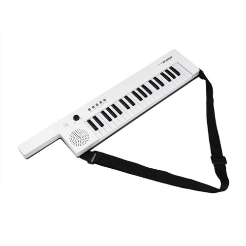 (Red) Portable 37-Key Electronic Keyboard Piano Mini Electronic Organ Piano + Microphone + Cable