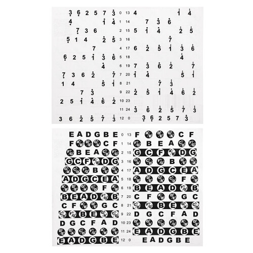 Guitar Key Stickers Guitar Tune Stickers Kit for Guitar 1