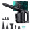 (Black, EU Plug) Electric Duster Air Duster Compressed Air Blower Cleaning For Computer Cleaning 8