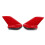 Red R Style Rear Trunk Spoiler Wing Lip 9