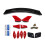 Red R Style Rear Trunk Spoiler Wing Lip 3