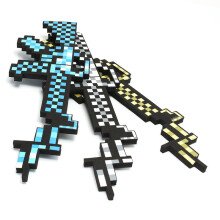 (Grey) EVA Mosaic Military Model Diamond Sword For Kids Children Christams Creative Gift Safety Toys