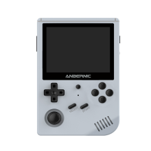 (Wood grain color) 16GB Handheld Game Console for PSP PS1 NDS N64 MD PCE RK3326 Open Source Retro Video Game Player 3.5 inch IPS Display
