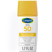 Cetaphil, Fluide Solaire Minéral Léger pour le Visage, SPF 50, 1,7 fl oz (50 ml)