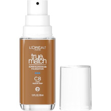 L'Oréal, True Match, Super-Mischbar Foundation, C8 Kühles Mittel Dunkel, 1 fl oz (30 ml)