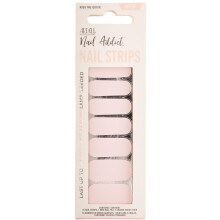 Ardell Nail Addict Nail Strips Kiss Me Quick Nail Wraps No LED Lamp Needed Long-Lasting Gel Nail Stickers 16 Strips with Mini Nail File & Wood St
