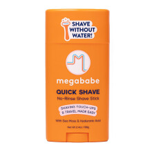 Megababe Quick Shave No-Rinse Shave Stick | Rakning Touch-ups och resor p ett enkelt stt | med havsmossa & hyaluronsyra | 2,4 oz