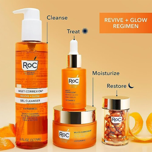 RoC ROC RIVIVE E GLOW VITAMINA C SERUME 1,7 oncia (confezione di 2) 1