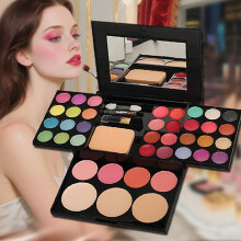 Kit di trucco per palette per faccia a faccia a faccia di bellezza Badhare 24 tavolozza di ombretto a colori 8 labbro lucidale 4 blush 3 polvere dopp