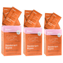 Refresh Line Deodorant Wipes 45ct Deodorant fr Frauen mit Zink-Probiotika und Prbiotika einzeln verpackt Schweitcher zur natrlichen Reinig
