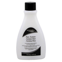 Super Nail 4 Ounce Pure Acetone Nagellak Remover (Heldere) (118ml) (2 Pack)