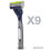 Dorco Pace 6 Plus - Six Blade Disposable Razors with Trimmer - Value Pack (9 Disposable Razors) 2