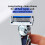 Dorco Pace 7 - World's First and Only Seven Blade Razor - 12 Cartridges (No Handle) 2