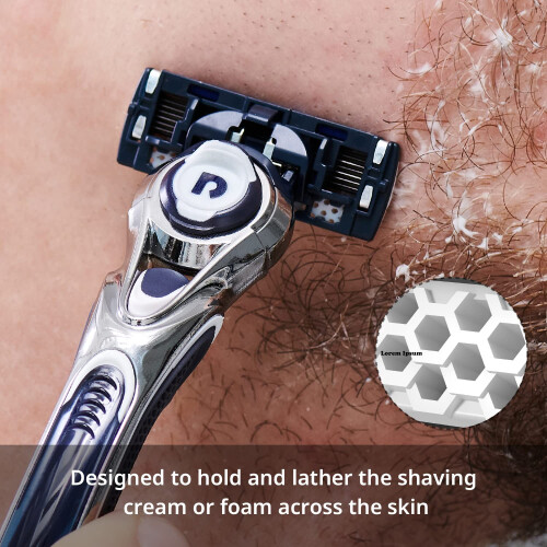 Dorco Pace 7 - World's First and Only Seven Blade Razor - 12 Cartridges (No Handle) 2