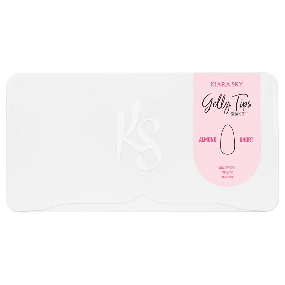 Kiara Sky Gelly Tips Soak Off Soft Gel Nail Extension (Almond Short) False Press On Nail