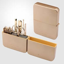 Svetov jednicka Three Seven (777) Travel Manicure Grooming Kit Set Clipper Clipper Kit (7 ks TS-4112G) VYRBEN V KOREJI OD ROKU 1975.
