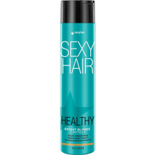SexyHair Healthy Bright Blonde Violet Conditioner 10.1 Oz | Helps Counteract Brassiness | SLS and SLES Sulfate Free | All Hair Types