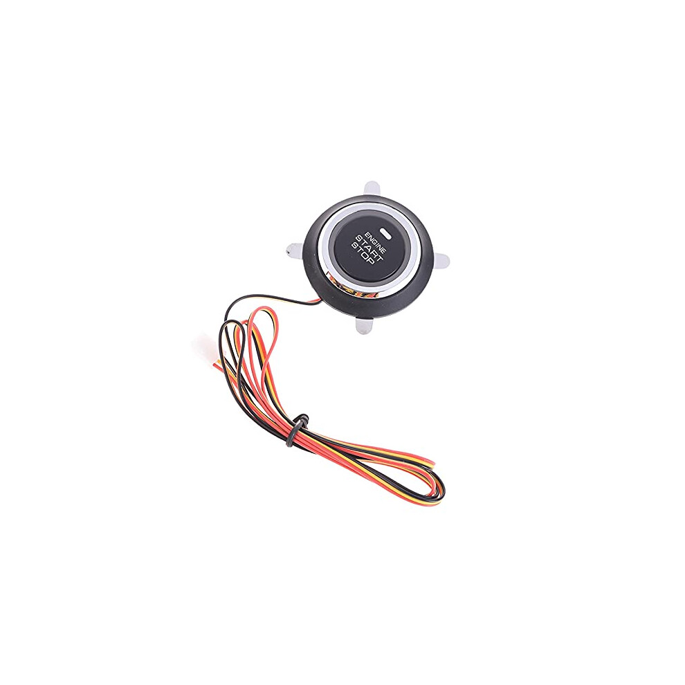12V Auto Replacement Car Push Button Start Stop Ignition Switch For Keyless Entry Compatible With Most Models Black 6947110186580