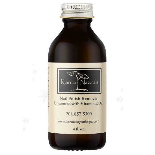 Karma Organic Quitamanchas de Uñas Sin Olor - No Tóxico, Vegano, Sin Crueldad, Sin Acetona - Fortalecedor de Uñas - 4 fl. Oz