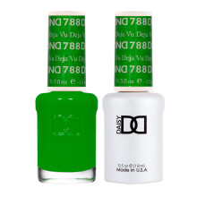 DND Gel Polish Set Green Collection UV/LED Gel Polish and Air Dry Nail Lacquer Matching Chip-Free Polish Duo 788 D?j vu 0.5 Fl Oz