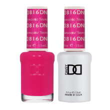 DND Gel Polish Set Pink Collection UV/LED Gel Polish and Air Dry Nail Lacquer Matching Chip-Free Polish Duo 816 Snowcone 0.5 Fl Oz