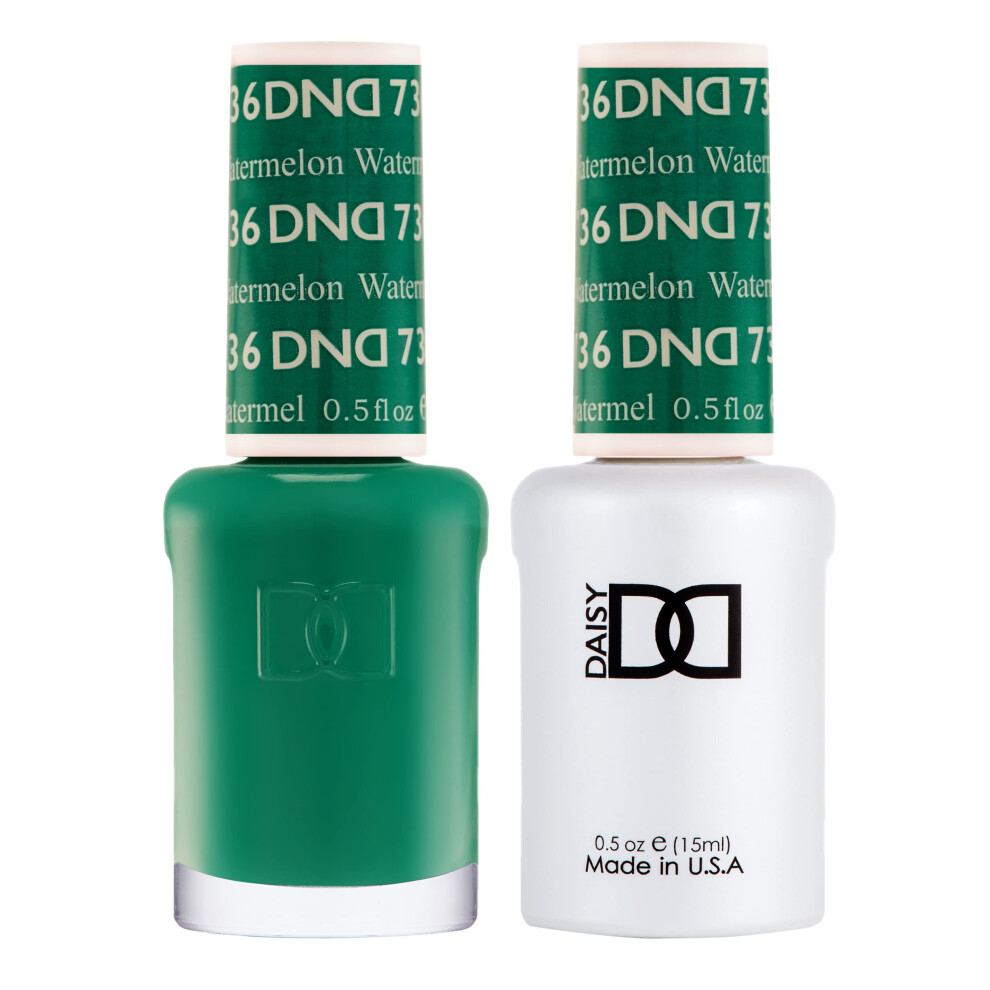 Daisy Dnd Dnd Gel Polish Set Green Collection Uv/Led Gel Polish And Air Dry Nail Lacquer Matching Chip-Free Polish Duo 736 Watermelon 0.5 Fl Oz