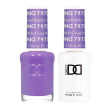DND Gel-Nagellack-Set, Purple Collection, UV/LED-Gel-Nagellack und lufttrockener Nagellack, passender, splitterfreier Nagellack, Duo 797 Pebble Cloud