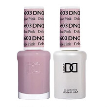 DND Gel-Nagellack-Set, Pink Collection, UV/LED-Gel-Nagellack und lufttrockener Nagellack, passendes, splitterfreies Nagellack-Duo 603 Dolce Pink, 0,5