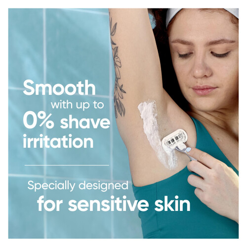 Gillette Razor Venus Extra Smooth Sensitive για Γυναίκες με Αντικατάσταση και Θήκη για Ντους 1