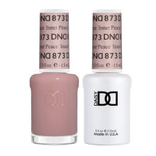 DND Gel-Nagellack-Set, Sheer Collection, UV/LED-Gel-Nagellack und lufttrockener Nagellack, passendes, splitterfreies Nagellack-Duo 873 Inner Peace, 0