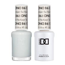 DND Gel Polish Set Sheer Collection UV/LED Gel Polish and Air Dry Nail Lacquer Matching Chip-Free Polish Duo 861 Tie The Knot 0.5 Fl Oz