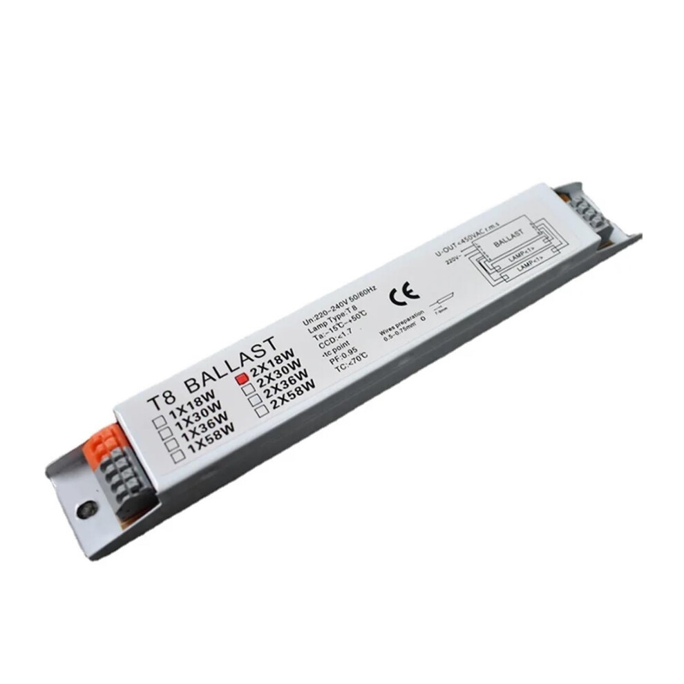 T8 Electronic Ballast 220-240V Ac For 2X18w 2X30w 2X58w 2X36w 1X36w 1X18w Fluorescent Lamps 6276012496375
