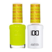 DND Gel Polish Set Yellow Collection UV/LED Gel Polish and Air Dry Nail Lacquer Matching Chip-Free Polish Duo 784 Smiley 0.5 Fl Oz