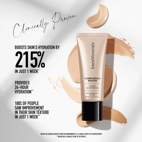 bareMinerals bareMinerals Complexion Rescue Tinted Moisturizer for Face med SPF 30 Travel Size Vanilla 02 2