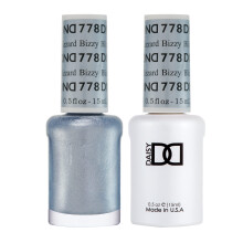 DND Gel-Nagellack-Set, Blue Collection, UV-Gel-Nagellack und lufttrockener Nagellack, passendes, splitterfreies Nagellack-Duo 778 Bizzy Blizzard, 0,5