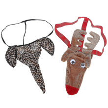 2 Pcs Briefs Men Underwear Mens T- Back Thongs Mens Harness Elephant G String T- String Thong